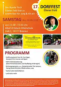Plakat Ellener Dorffest am 26.09.2026