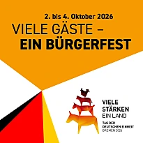 Flyer für das Bürgerfest vom 02. bis 04. Oktober 2026